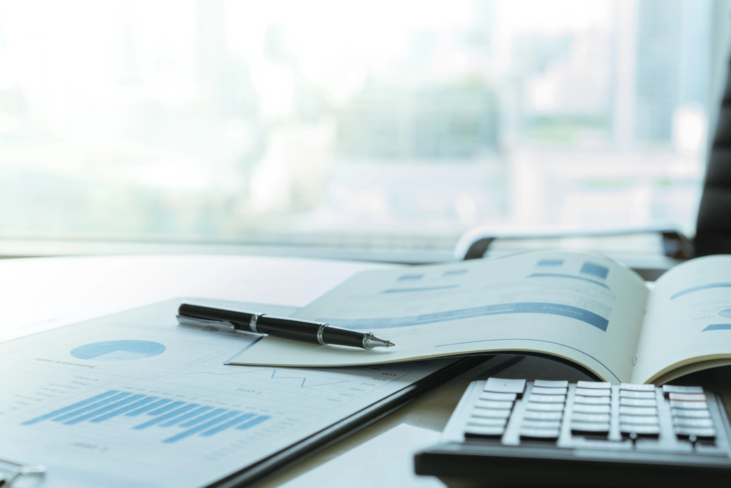 Professional reviewing consolidated financial reports